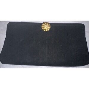 JR USA Clutch Purse Vintage Black Small Evening Prom Wedding Bag  1950s Retro